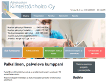 Tablet Screenshot of aanekoskenkiinteistonhoito.fi